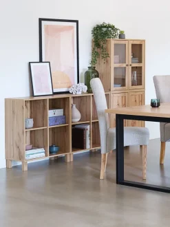 SKALS Reoler Og Rumdelere|Reoler Og Rumdelere|Vitrineskab glaslåger Eg