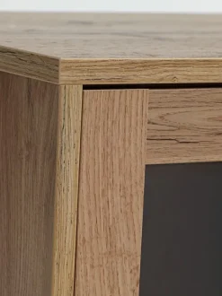 SKALS Reoler Og Rumdelere|Reoler Og Rumdelere|Vitrineskab glaslåger Eg