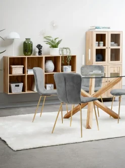 SKALS Reoler Og Rumdelere|Reoler Og Rumdelere|Vitrineskab glaslåger Eg