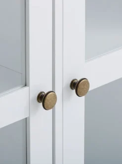 SKALS Reoler Og Rumdelere|Reoler Og Rumdelere|Vitrineskab glaslåger Hvid