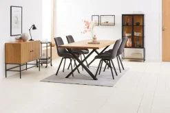 TRAPPEDAL Skænke Og Vitrineskabe|Skænke Og Vitrineskabe|Vitrineskab eg/sort