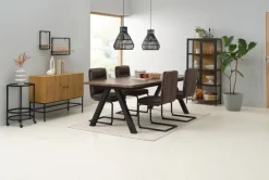 TRAPPEDAL Skænke Og Vitrineskabe|Skænke Og Vitrineskabe|Vitrineskab eg/sort