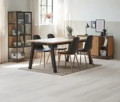 TRAPPEDAL Skænke Og Vitrineskabe|Skænke Og Vitrineskabe|Vitrineskab eg/sort