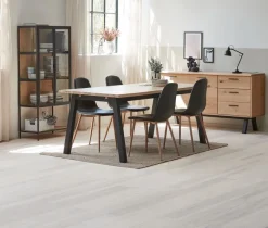 TRAPPEDAL Skænke Og Vitrineskabe|Skænke Og Vitrineskabe|Vitrineskab eg/sort